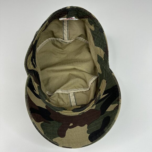 Cameo Women's Green Tan Camouflage Theme Military Cotton Canvas Fitted Hat S/M - Picture 8 of 12